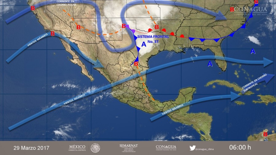 PRONÓSTICO METEREOLÓGICO DE LA REPÚBLICA MEXICANA