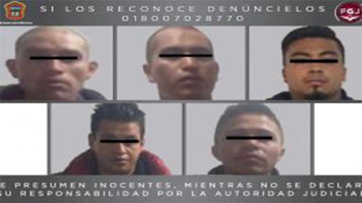 INICIAN PROCESO CONTRA CINCO PRESUNTOS ASALTANTES