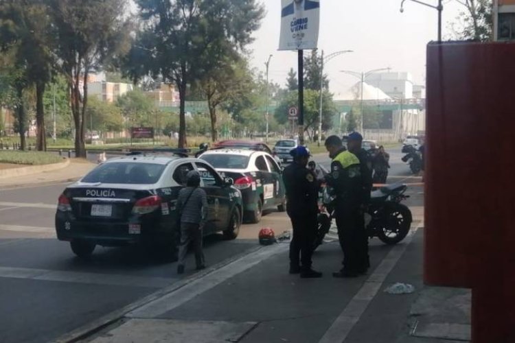 Motociclista pierde la vida tras choque en la alcaldía Iztapalapa