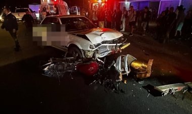 Padre e hija son atropellados mientras viajaban en motocicleta sobre la Toluca-Zitácuaro