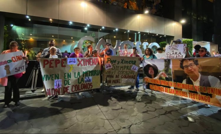 Con mitin piden justicia durante funeral de funcionarios asesinados en Tlalpan