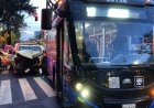 Camioneta de valores se pasa el alto y choca contra Trolebús en Coyoacán