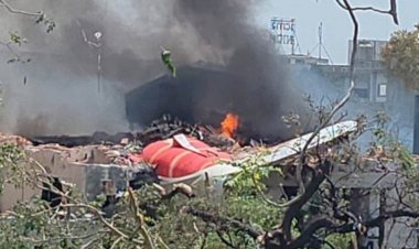 Avión que iba de la India a Londres se estrella; aparentemente sólo hubo un sobreviviente