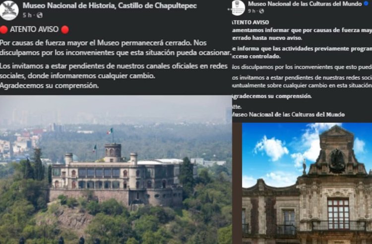 Por esta razón cerraron varios museos en la Ciudad de México