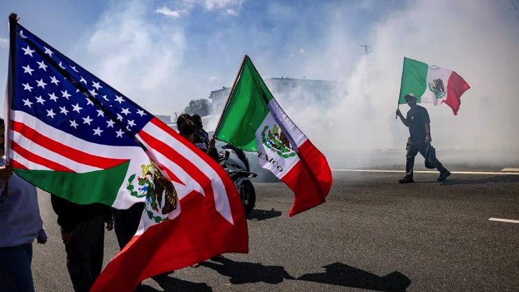 Galería: Redada migratoria ocasiona ola de violencia en Los Ángeles, California