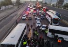 Transportistas bloquean la México-Puebla; piden mejorar condiciones de seguridad
