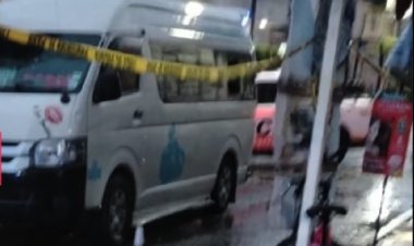 Matan a balazos a chofer de transporte público en Chalco
