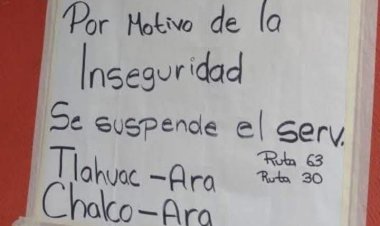 En Valle de Chalco aumentó 63 por ciento el robo en transporte público