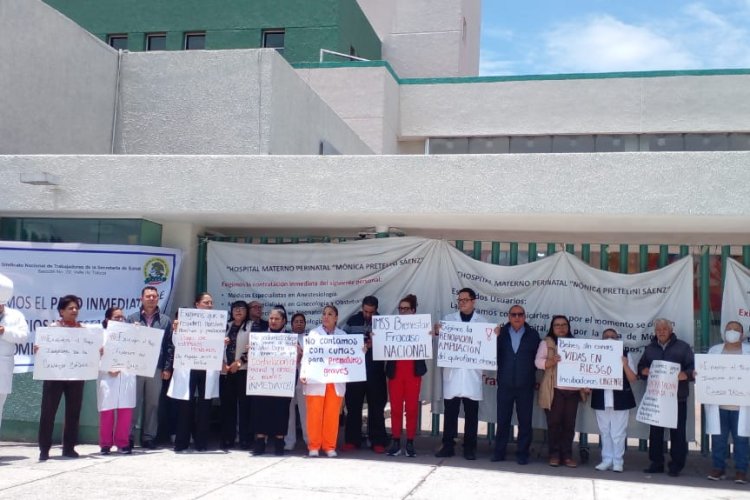 Realizan paro activo en Hospital Mónica Pretelini de Toluca