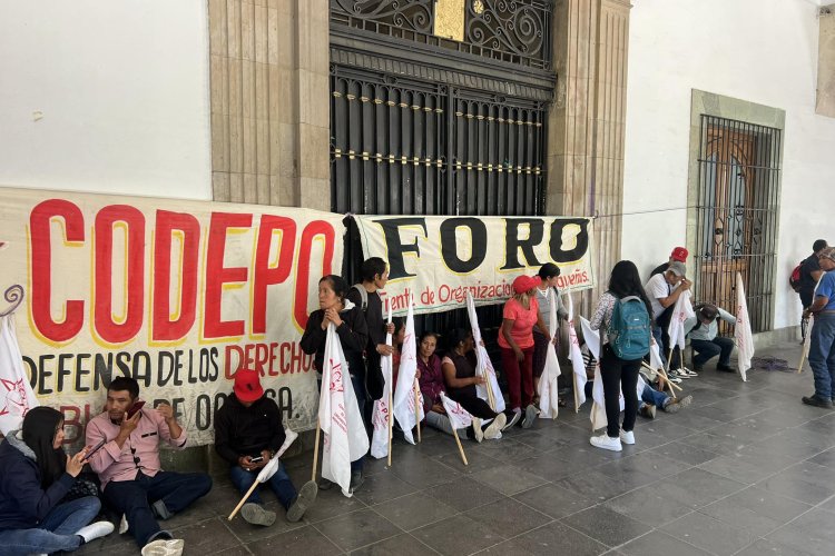 FORO denuncia amenazas de gobierno de Jara para desalojar Zócalo de Oaxaca