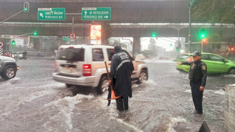 Fuertes lluvias colapsan la CDMX; centro y oriente zonas más afectadas