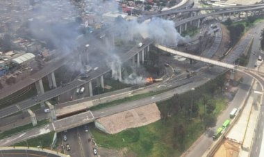 Explosión de pipa de gas en calzada Zaragoza deja casi 60 personas heridas