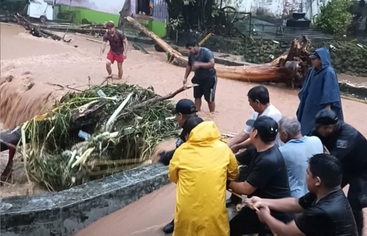 Fuertes lluvias dejan afectaciones en Tapachula, Chiapas