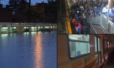 Nuevamente por las lluvias Línea A del Metro tuvo que suspender servicio