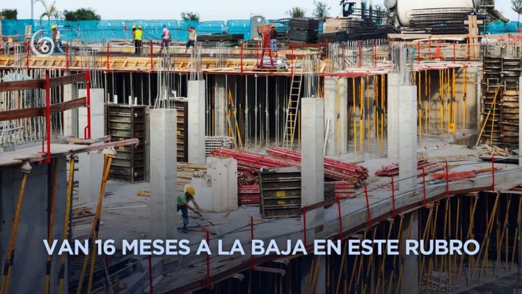Casi 20 por ciento cayó producción en la industria de construcción en 2025