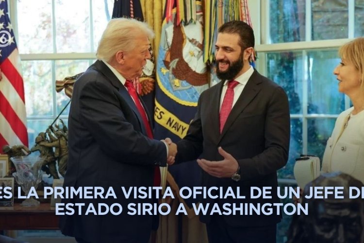 De “terrorista buscado” a invitado de honor; Trump recibe al presidente sirio Ahmed al Sharaa