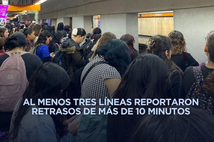Mañana caótica por retrasos y fallas en el Metro de la CDMX