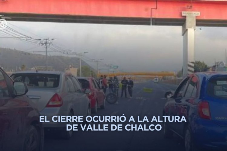 Policías bloquean la México-Puebla en protesta por falta de pagos