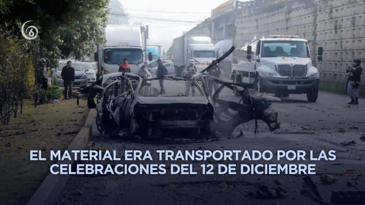 Explosión de coche que transportaba pirotecnia deja tres heridos