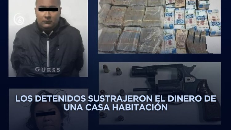Detienen a dos personas por robo de 7 millones de pesos en Nezahualcóyotl