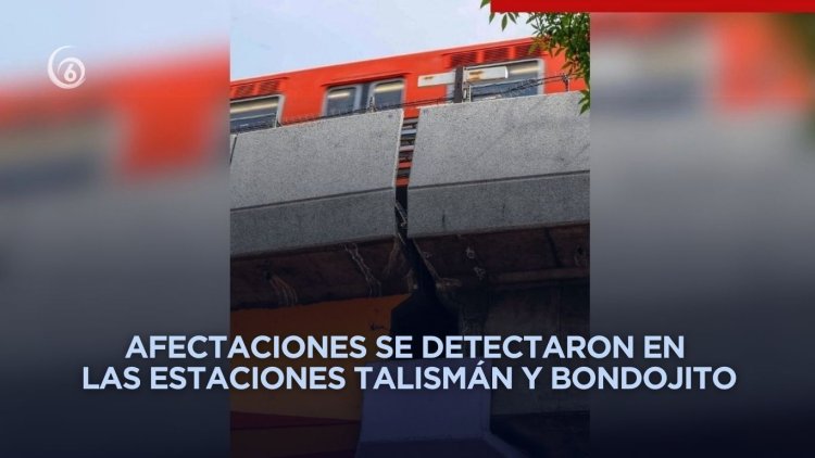 Denuncian separación y desprendimientos en tramo elevado de la Línea 4 del Metro