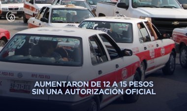 Taxis colectivos en Poza Rica suben precio del pasaje sin previo aviso