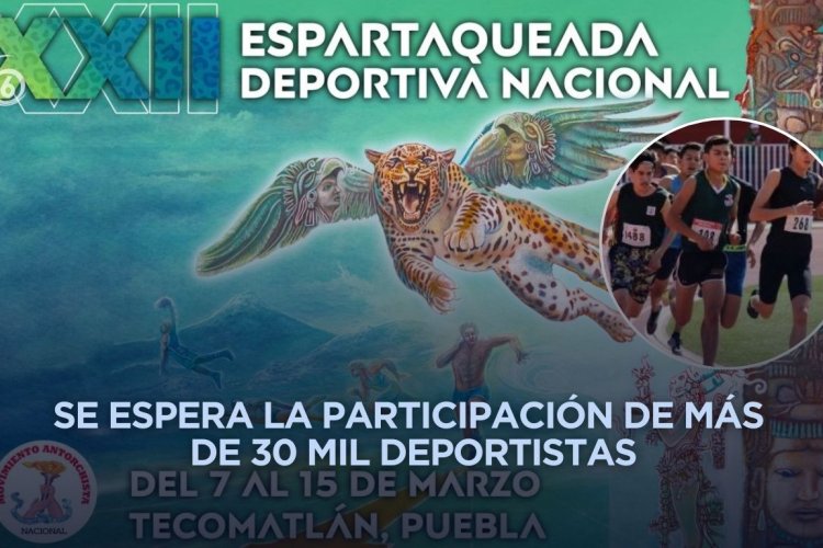 Anuncia Antorcha XXII Espartaqueada Deportiva Nacional 2026