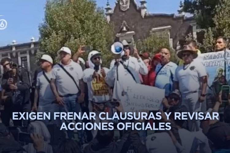 Protestan en Toluca contra operativos en anexos