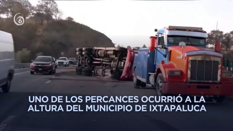 Accidentes en la México-Puebla provocan caos vial hacia CDMX