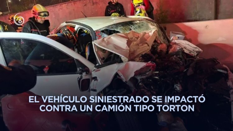 Mueren tres personas tras choque en calzada Ignacio Zaragoza
