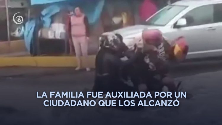 Familia es arrastrada por una corriente de agua en Tultepec