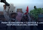 Ambientalistas marchan en Veracruz, exigen transparencia sobre el daño causado por el derrame de hidrocarburo