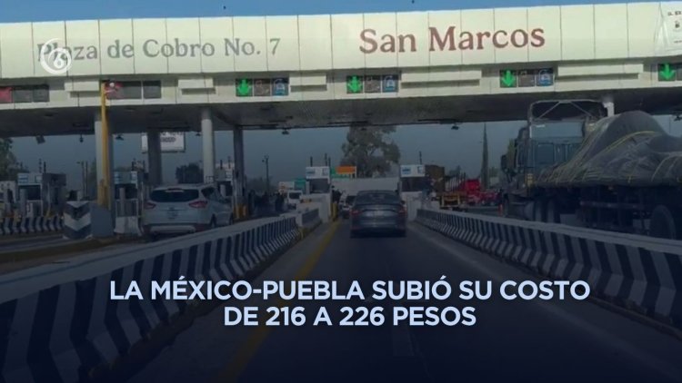 Suben tarifas de peaje en autopistas federales hasta 4.7 por ciento