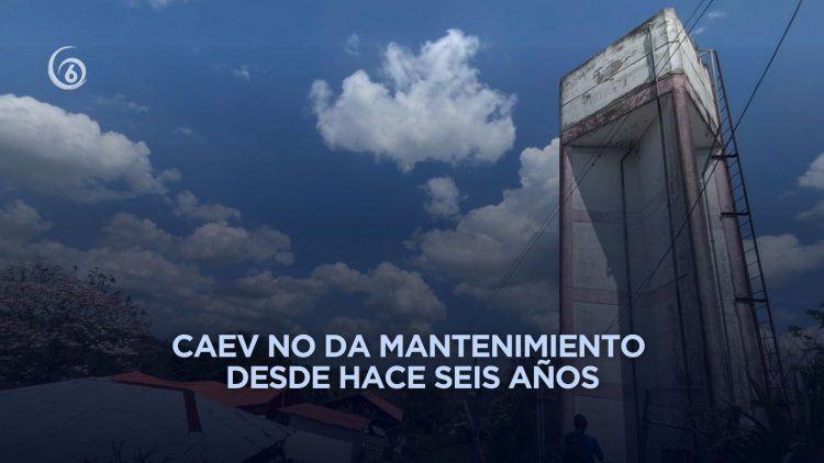 Cisterna de agua en Chicontepec, Veracruz en riesgo de colapso