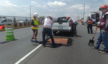 Vecinos temen que reparación “exprés” en puente de Circuito Interior no funcione