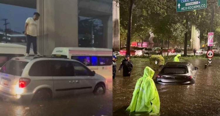 Lluvias en CDMX y Edomex dejan caos, inundaciones y alerta roja
