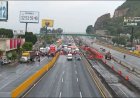 Vecinos de Ixtapaluca bloquearon la México-Puebla; piden atender posible desbordamiento de canal